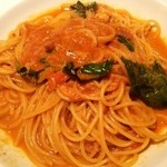 トラットリア タンタボッカ - 渡り蟹のトマトベースのパスタ