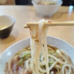 自家製うどん たいら - 温かいうどんは少し細いんですね