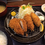HANAMURA - ひれかつとかきフライ定食