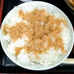 そばよし - ライスに粉かつお
