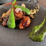 悟空軒 - ◆熟成黒酢豚セット
      　¥1200（税込1320）
      　【熱成黒酢豚・ライス・小鉢】