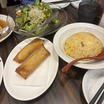 珉珉 - 春巻、炒飯、ミンミンサラダ