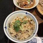 百々亭 - そば米五目ご飯