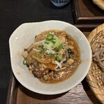 百々亭 - ちくわ揚げ鶏そぼろ野菜あんかけ