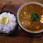 バナナカフェ - 気まぐれ魚介のスープカレーと大盛ライス