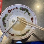 天下一品 - 当然スープまで完食