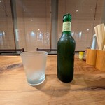 中華そば しば田 - キンキンのグラス。