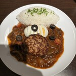 欧風食堂トーマ - 牛すじハヤシライスハンバーグ添え