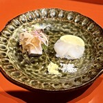 一石三鳥 - ◉旬魚お造り
      ・水タコ、サワラ