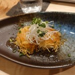 蕎麦の実 - 白子のじゃが芋包み焼き