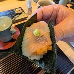 鮨旬美 西川 - スペシャリテ：烏賊と雲丹。くちにすると蕩けますぅ～！♡♡♡