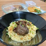LOTAYA - スペアリブ油そば＆砂肝豆汁サラダ＆揚げ豆腐