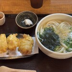 かけうどん（温）＋とり天