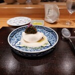 やまぐち - 蕪、キャビア、サワラの炙り