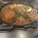 ビフリパ -BEEF REPUBLIC- - 和牛×ハンバーグコンボ1ポンド(合計)