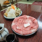 金澤屋牛肉店 - 置賜套餐的牛肉涮鍋（兩人份）