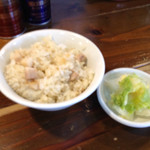 長町ラーメン - 定番Ａセット150円
      白菜漬け物薄味でちょうど良い箸休め