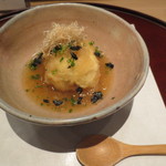 新宿割烹 中嶋 - 無花果の揚げだしです。