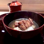 多仁本 - そして定番の鰻佃煮のほうじ茶茶漬け♫