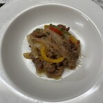 旅館　南荘 - 牛肉の炒め物　お酒にもご飯にも！
