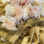 ベーカリー&レストラン 沢村 - 蟹とアボガドのクリームパスタ　タリアテッレ