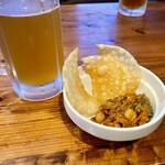 コザ麦酒工房 - テーブルチャージ チリコンカン