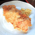 手打ちうどん 清水屋 - とり天