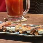 道半ば - いぶりがっこクリームチーズ