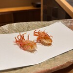 ぬま田 - 車海老(天草)頭×2