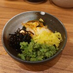 とんかつながた園 - 漬物たち