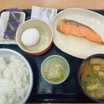 なか卯 - 料理写真:銀鮭朝食こだわり卵