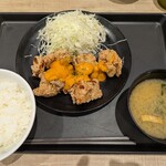 松のや - 料理写真:コチュマヨ唐揚げ5ケ定食