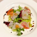 ふらんす厨房 Kei - 前菜  イシカレイのバルサミコのカルパッチョ