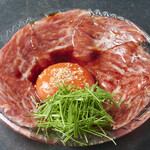 和牛焼肉 肉八 - 生ハラミユッケ