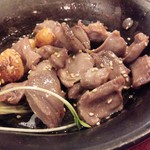 韓韓麺 - 砂肝炒め
