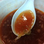 幸楽苑 - スープ割を楽しむ