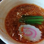 幸楽苑 - つけ汁飾り付け