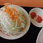 幸楽苑 - 千切りネギ+唐辛子2