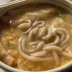 かしわや - うどんは中太、腰は大