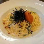 Restaurant　Flounder - ★明太子と小松菜のクリームソーススパゲッティ