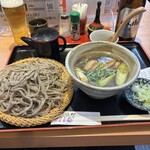 粗挽きそば 手打ち 日本橋福田雅之 - 鴨せいろ 粗挽きそば