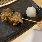 和食居酒屋 海ちゃん - さんまキノコロール串