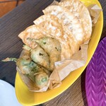 スペインクラブ 茅ヶ崎 - お肉の包み揚げ＆ししとうのフリット