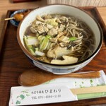 手打ち蕎麦ひまわり - 温かい牡蠣蕎麦