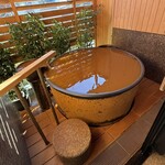 中の坊瑞苑 - 客室露天風呂　金泉