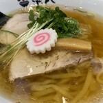 巻き鮨 中華そば 浜八 - Bランチ¥1,600円　追いかつお中華そば+握り5貫セット。なぜか、追いカツオ(小さなザルで鰹節が提供されるはず？)が、付いてこなかった。。。