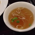 ホテル白萩 - 海老あんかけ飯 950円　スープ