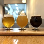 横川BREWERY - ◆ ビアフライト 1,200円/税込
・横川ペールエール
・ヴィック シークレット
・YOKOGAWA ブラック