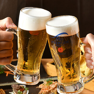 多彩なドリンクで乾杯♪宴会や集まりに最適な飲み放題プランあり