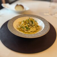 RISTORANTE REGA - ズワイガニとカラスミの自家製タリオリーニ